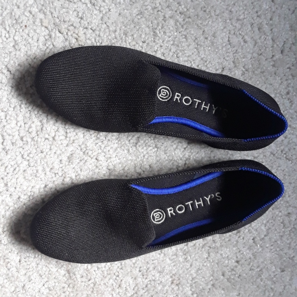 Rothy's Black Loafers size 7.5